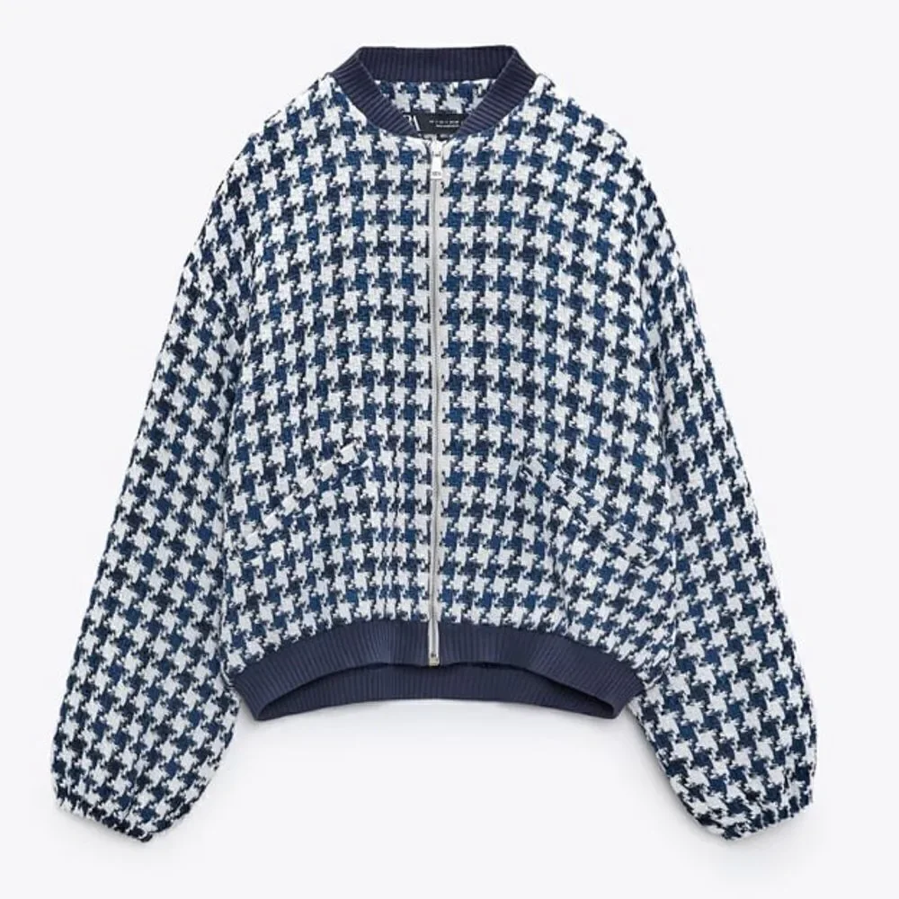 Zara Co-Ord Set Textured Bomber Shorts New - Picture 3 of 12